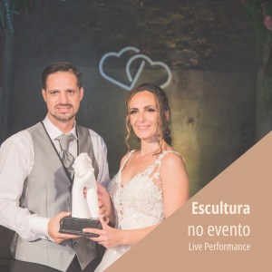 escultura no casamento